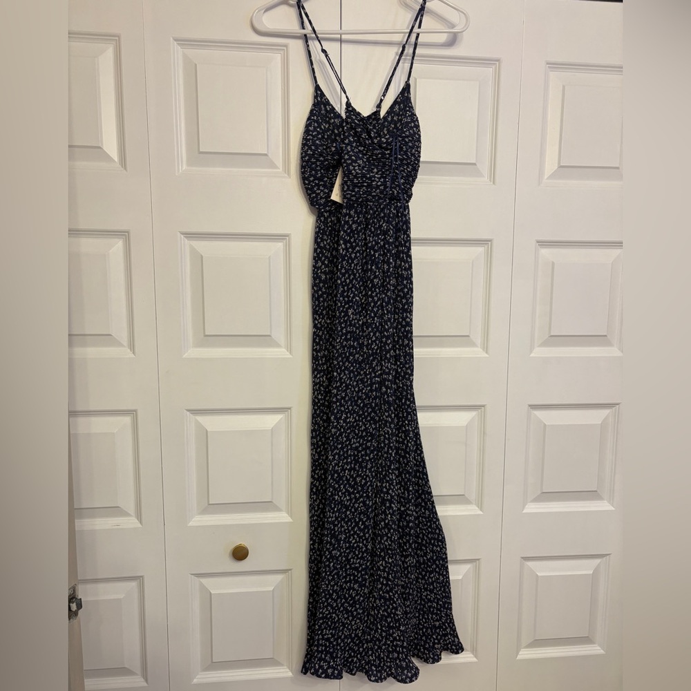 Elegant Navy Blue Women's Dress